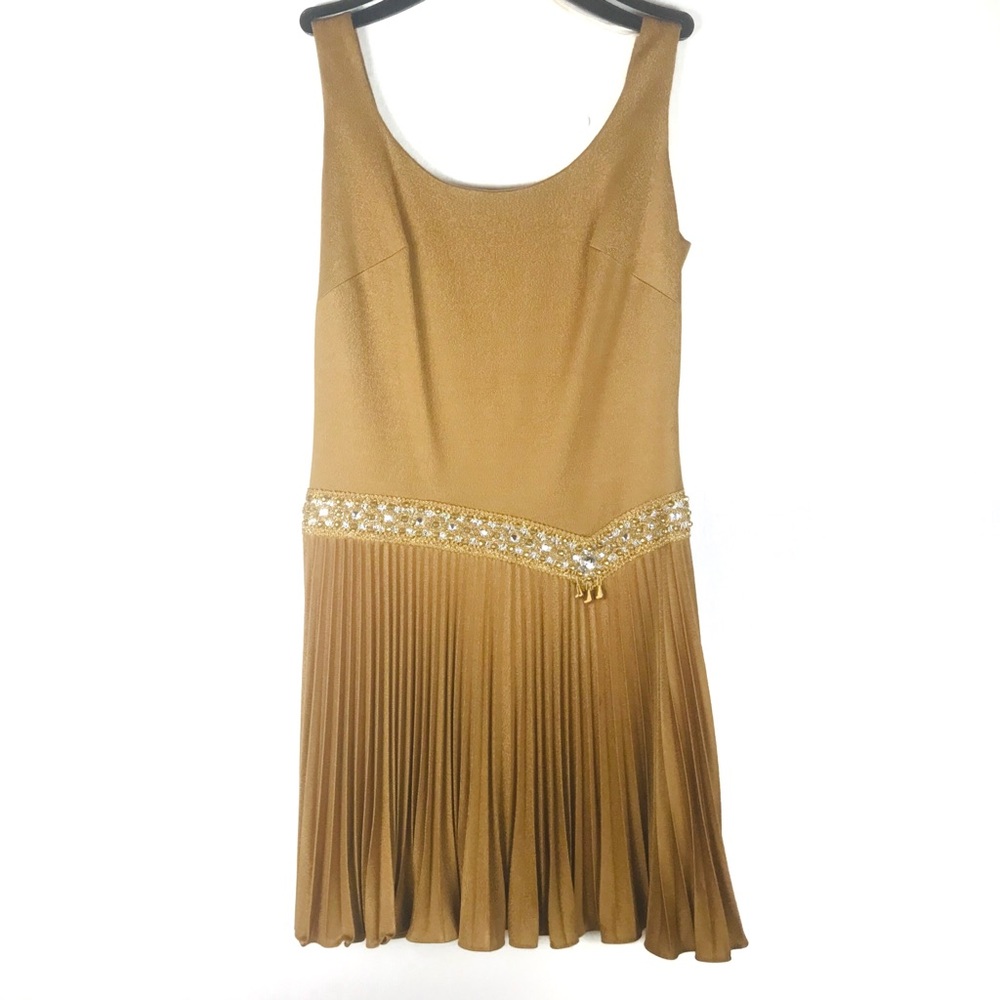 Vintage Gold embellished party dress - Picture 6 of 8